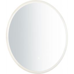 Nordlux Dovina lustro 60x60 cm okrągłe z oświetleniem biały 2310251000