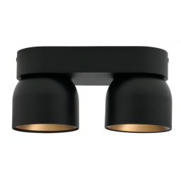 Nordlux Pitcher lampa podsufitowa 2x10 W czarna 2310410103