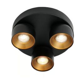 Nordlux Pitcher lampa podsufitowa 3x10 W czarna 2310420103