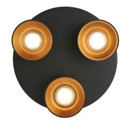 Nordlux Pitcher lampa podsufitowa 3x10 W czarna 2310420103