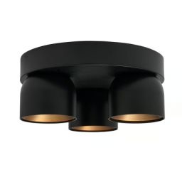 Nordlux Pitcher lampa podsufitowa 3x10 W czarna 2310420103