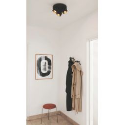 Nordlux Pitcher lampa podsufitowa 3x10 W czarna 2310420103