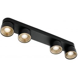 Nordlux Pitcher lampa podsufitowa 4x10 W czarna 2310430103