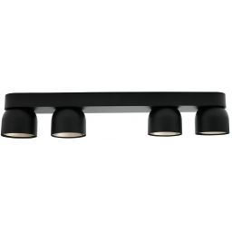 Nordlux Pitcher lampa podsufitowa 4x10 W czarna 2310430103