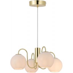Nordlux Franca lampa wisząca 4x40 W biała-mosiądz 2312543035