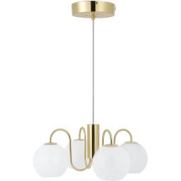 Nordlux Franca lampa wisząca 4x40 W biała-mosiądz 2312543035