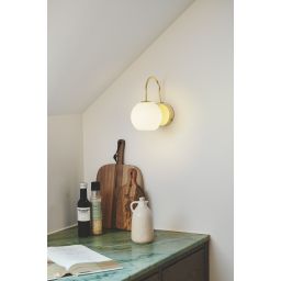 Nordlux Franca kinkiet 1x40W mosiądz/biały 2312561035