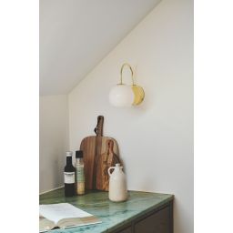 Nordlux Franca kinkiet 1x40W mosiądz/biały 2312561035