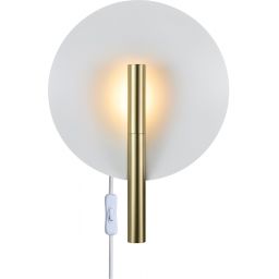 Nordlux DFTP Furiko kinkiet 1x6W mosiądz szczotkowany/biały 2320241035