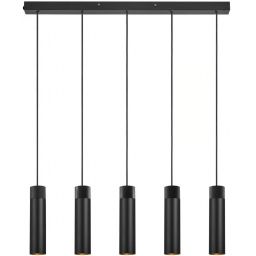 Nordlux Tilo lampa wisząca 5x15 W czarna 2410483003