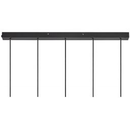 Nordlux Tilo lampa wisząca 5x15 W czarna 2410483003