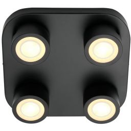 Nordlux Clyde lampa podsufitowa 4x3,5 W czarna 2412256003