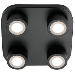 Nordlux Clyde lampa podsufitowa 4x3,5 W czarna 2412256003