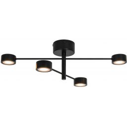 Nordlux Clyde lampa podsufitowa 4x16 W czarna 2412260103