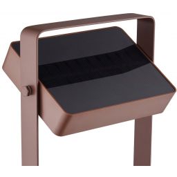 Nordlux Saulio Solar lampa solarna stołowa 1x3,5 W brązowa 2418035018