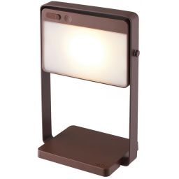 Nordlux Saulio Solar lampa solarna stołowa 1x3,5 W brązowa 2418035018