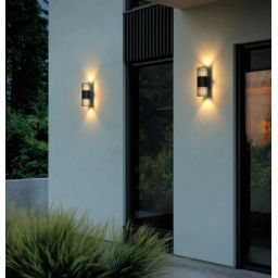 Nordlux Aludra kinkiet zewnętrzny 2x15 W czarny 2418121203