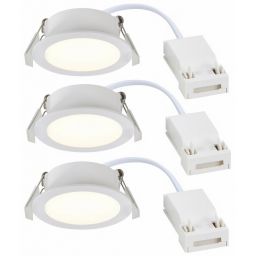 Nordlux Olea lampa do zabudowy 1x4,4 W biała 3pak 2510400101