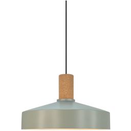 Nordlux Elvas cork lampa wisząca 1x60 W zakurzona zieleń 2512033023
