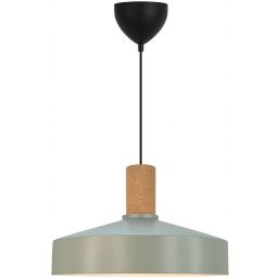 Nordlux Elvas cork lampa wisząca 1x60 W zakurzona zieleń 2512033023