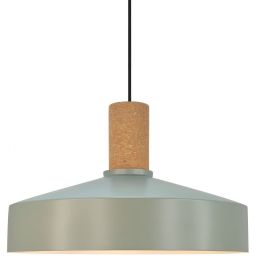 Nordlux Elvas cork lampa wisząca 1x60 W zakurzona zieleń 2512033023