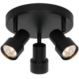 Nordlux Boston lampa podsufitowa 3x5 W czarna 2512370103