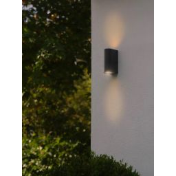 Nordlux Dion Double kinkiet zewnętrzny 2x25 W czarny 2518021003