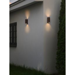 Nordlux Dion Double kinkiet zewnętrzny 2x25 W zardzewiały 2518021009