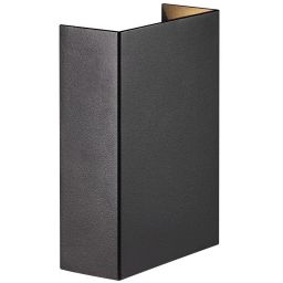 Nordlux Fold kinkiet zewnętrzny 2x3,75 W czarny nadmorski 2518031203