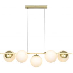 Nordlux Lilly lampa wisząca 5x10 W mosiądz 2612623035