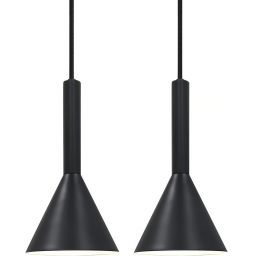 Nordlux Kelvis lampa wisząca 2x12 W czarna 2612723003