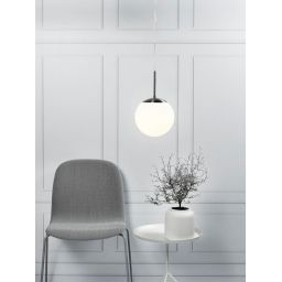 Nordlux Cafe lampa wisząca 1x60 W biała-srebrna 39563001