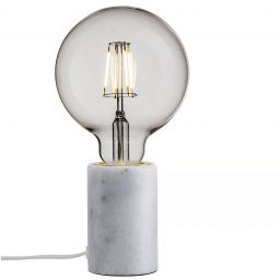 Nordlux Siv Marble lampa stołowa 1x60 W biała 45875001