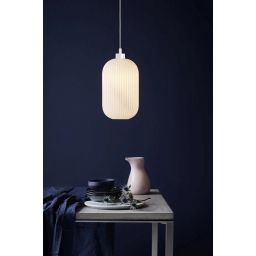 Nordlux Milford lampa wisząca 1x40 W biała-opal 46573001