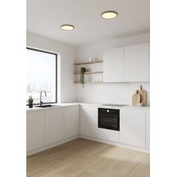 Nordlux Oja plafon 1x18W LED biały/drewno 47276004