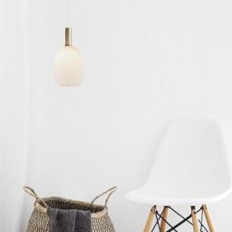 Nordlux Alton lampa wisząca 1x60 W biała-złota 47303001