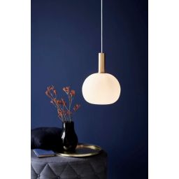 Nordlux Alton lampa wisząca 1x60 W biała-złota 47313001