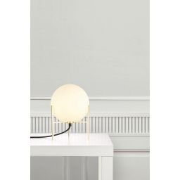 Nordlux Alton lampa stołowa 1x15W biały/mosiądz 47645001
