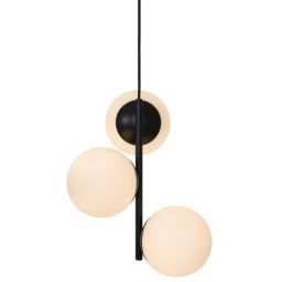 Nordlux Lilly lampa wisząca 3x40 W biała-czarna 48603003