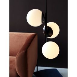 Nordlux Lilly lampa wisząca 3x40 W biała-czarna 48603003