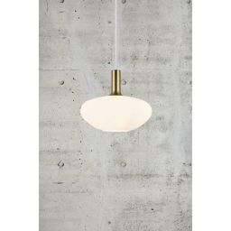 Nordlux Alton lampa wisząca 1x60 W biała-czarna-mosiądz 48973001
