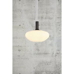 Nordlux Alton lampa wisząca 1x60 W biała-czarna-mosiądz 48973001