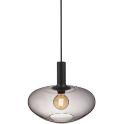 Nordlux Alton lampa wisząca 1x60 W czarna-przydymiona 48973047