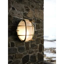 Nordlux Polperro kinkiet zewnętrzny 1x12,5 W mosiądz 49021035