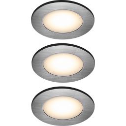 Nordlux Leonis lampa do zabudowy 3x4,5W LED nikiel szczotkowany 49160155