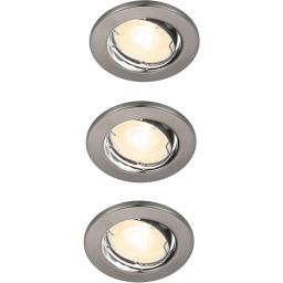 Nordlux Canis lampa do zabudowy 3x3,1W LED nikiel szczotkowany 49300155