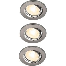 Nordlux Canis lampa do zabudowy 3x4,7W LED nikiel szczotkowany 49330155