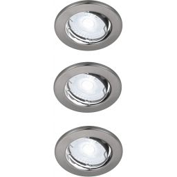 Nordlux Canis lampa do zabudowy 3x4,7W LED nikiel szczotkowany 49390155