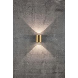 Nordlux Canto kinkiet zewnętrzny 2x6 W mosiądz 49701035