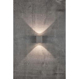 Nordlux Canto Kubi kinkiet zewnętrzny 2x6 W szary 49711010